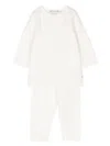 Bonpoint Cotton Tracksuit Set In White