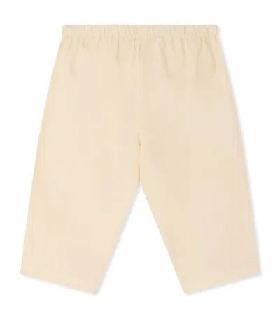 Bonpoint Kids'  Cotton Trousers In Neutral