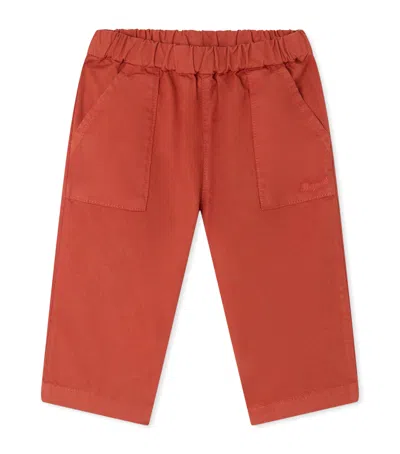 Bonpoint Kids'  Cotton Trousers In Red