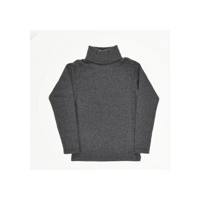 Bonpoint Kids' Cotton Turtleneck Top In Black