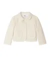 Bonpoint Herringbone-patterned Collar Jacket In White