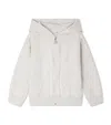 Bonpoint Talent Cherry-printed Zip-up Hoodie In White