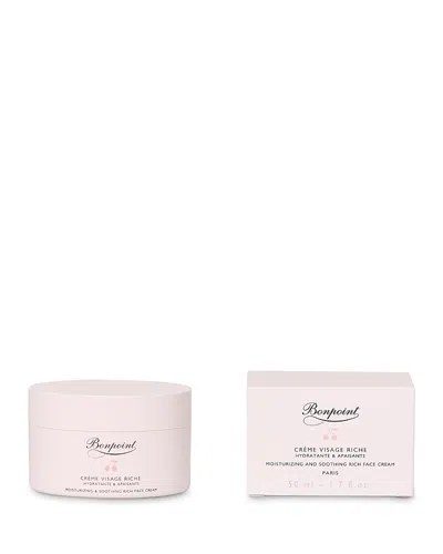 Bonpoint Creme Visage Riche Moisturizing & Soothing Rich Face Cream 1.7 Fl. Oz. In Rose Pale