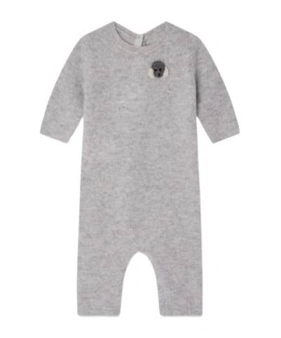 Bonpoint Crew Neck Jumpsuit In Gray