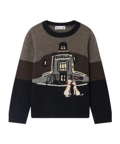 Bonpoint Crew Neck Sweater In Multi