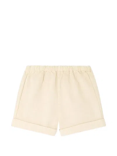 Bonpoint Babies' Cuffed Pocket Shorts In Neutral