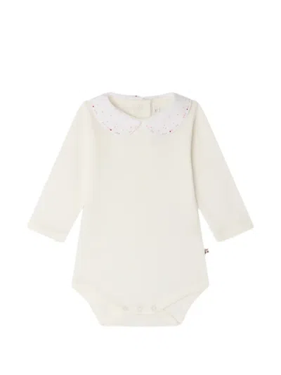 Bonpoint Babies' Cygne Peter Bodysuit In White