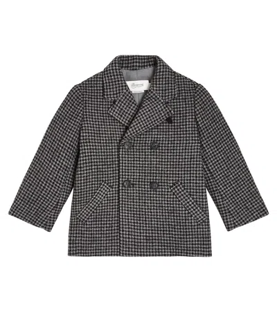 Bonpoint Kids' Dali Double-breasted Peacoat In Black