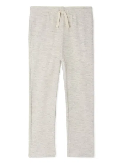 Bonpoint Kids' Dalila Organic Cotton Track Pants In Upb Ivory