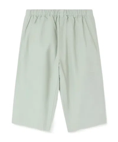 Bonpoint Kids' Dandy Celadon Green Trousers In Organic Cotton