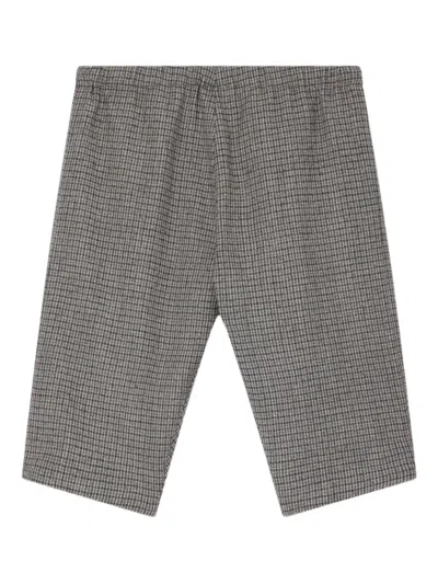 Bonpoint Babies' Dandy Checked Elastic-waist Trousers In Gray