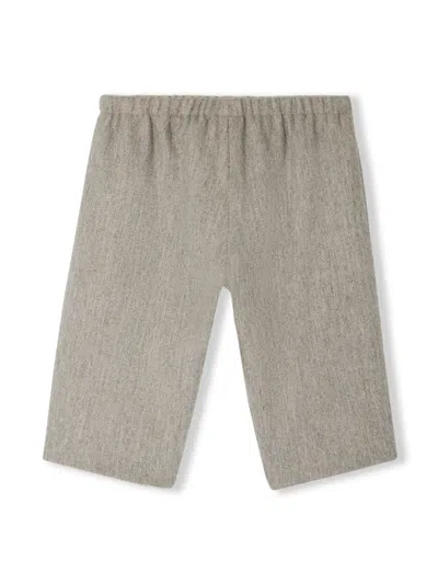 Bonpoint Babies' Dandy Elasticated-waist Trousers In Grey