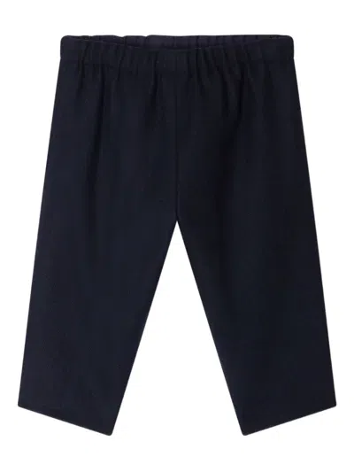 Bonpoint Babies' Dandy Herringbone Elastic-waist Trousers In Blue