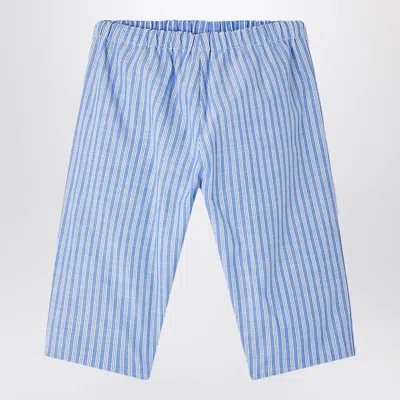 Bonpoint Dandy Light Blue Striped Trousers