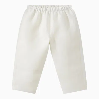 Bonpoint Dandy Milk-white Linen Trousers