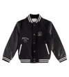 Bonpoint Wool-blend Varsity Jacket In Black