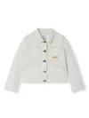 Bonpoint Decorative-stitching Denim Jacket In Blue