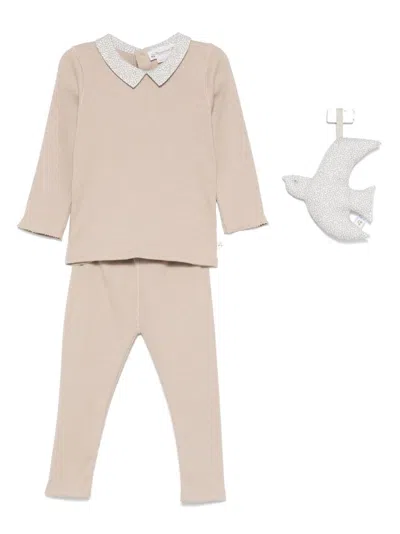 Bonpoint Babies' Denice Trousers Set In Neutrals