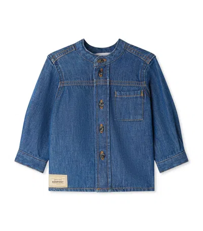 Bonpoint Kids' Denim Jacket In Blue