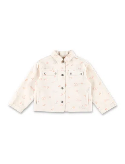 Bonpoint Kids' Denim Jacket Cherry In Im Tomette