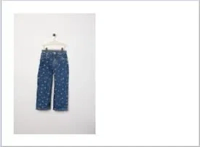 BONPOINT DENIM JEANS FOR GIRL WITH CHERRIES