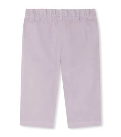 Bonpoint Kids'  Denim Luciole Trousers In Purple