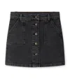 Bonpoint Denim Mini Skirt In Black