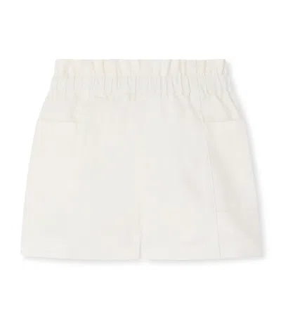 Bonpoint Kids' Denim Nougat Shorts In White