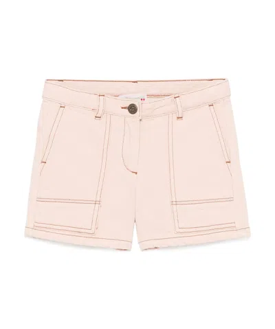 Bonpoint Kids' Denim Shorts In Pink
