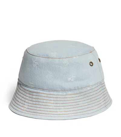 Bonpoint Kids'  Denim Theana Bucket Hat In Blue