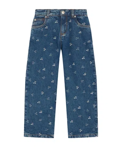 BONPOINT DENIM TROUSERS WITH BELT LOOPS