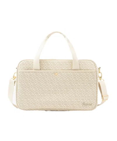 Bonpoint Denver Logo-print Changing Bag In Nude