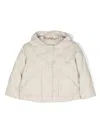 Bonpoint Detachable-hood Padded Jacket In Neutrals