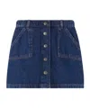 Bonpoint Dexe Denim Skirt In Blue