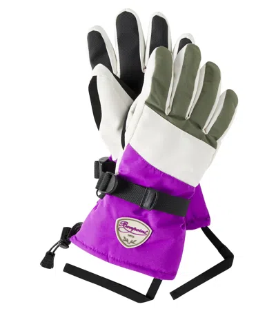 Bonpoint Kids' Didi Logo Colorblocked Ski Gloves In Multi