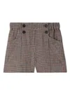 Bonpoint Diplome Houndstooth-check Shorts In Brown