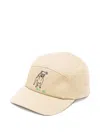 Bonpoint Dog-embroidered Five-panel Cap In Neutral