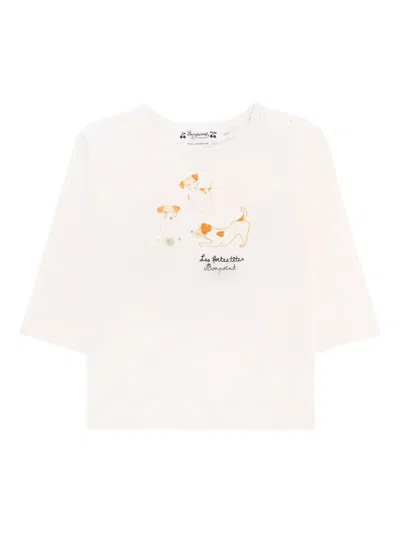 Bonpoint Babies' Dog-graphic T-shirt In Pink