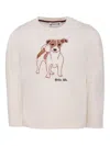 Bonpoint Dog-print Long-sleeve Sweatshirt In Neutral