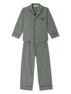 Bonpoint Dormeur Check-pattern Cotton Pyjamas In Green