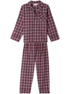 Bonpoint Dormeur Check-pattern Pyjamas In Red