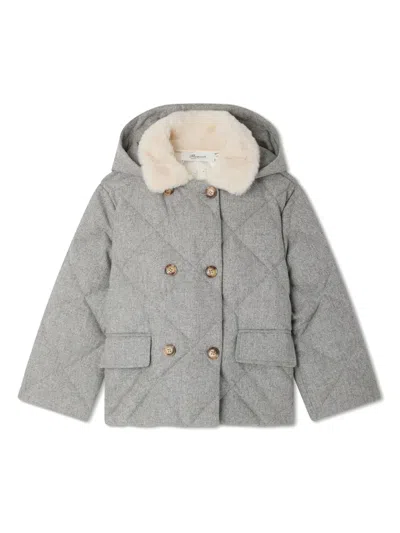 Bonpoint Kids' Doudoune Modesty Coat In Grey