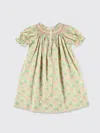 Bonpoint Jarah Smocked Liberty Floral Girls Dress In Multi