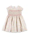 Bonpoint Duchesse Floral-print Cotton Dress In Fleurs Rose