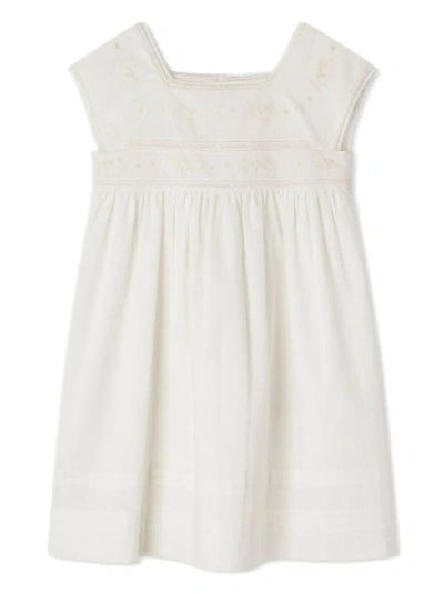 Bonpoint Dress Framboise In White