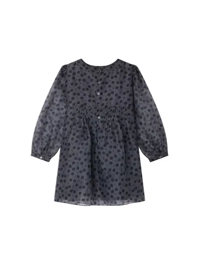 BONPOINT DRESS "JUNIA",W05GDRW00019 699B FAKE BLACK