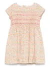 Bonpoint Girls Floral Duchesse Dress In White