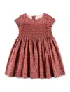 Bonpoint Duchesse Liberty Embroidered Dress For Girl In Red
