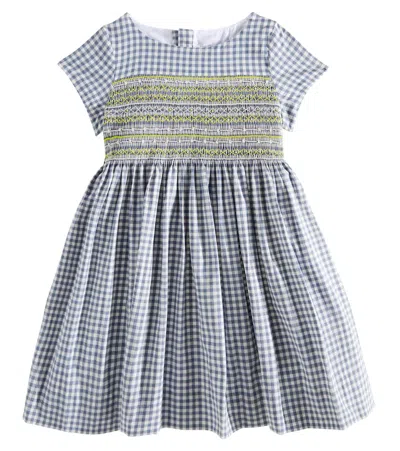 Bonpoint Kids' Duchesse Printed Cotton Dress In Grey