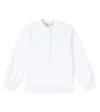 Bonpoint Cotton Bib-collar Shirt In White